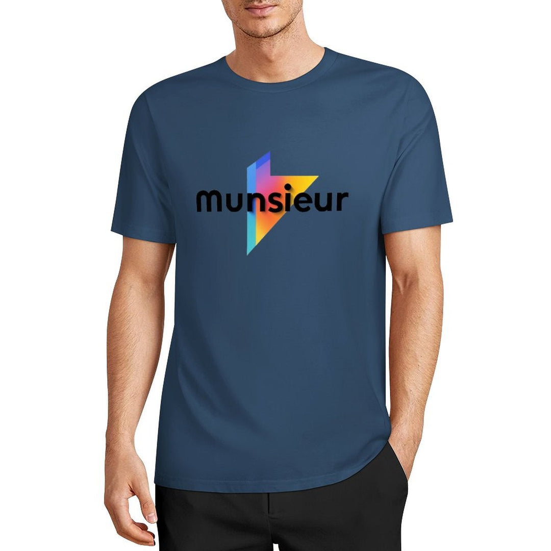Cool Munsieur graphic Tee Cotton Men's breathable