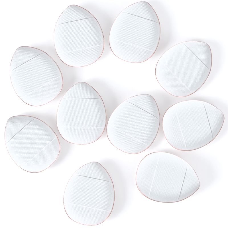 10 Pcs Mini Finger Puff Foundation Powder Detail Makeup Sponge Face Concealer Cream Blend Cosmetic Accessories Makeup Tools