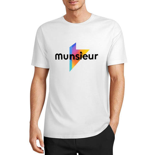 Cool Munsieur graphic Tee Cotton Men's breathable