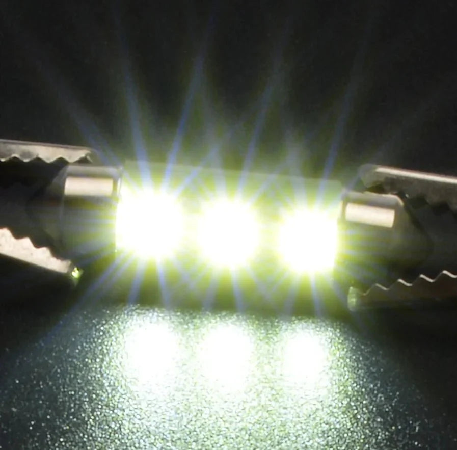 14Pcs T10 36mm LED Interior Car Accessories Kit Map Dome License Plate Lights