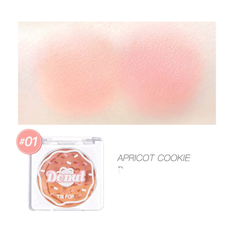 Donut Two-Tone Blush Highlighting Makeup Nude Makeup