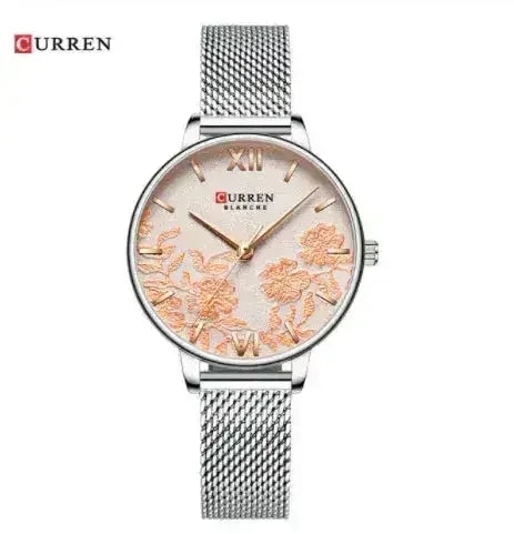 FUCHSIA Curren Watch – 32mm Romantic Timepiece | Japan Movement