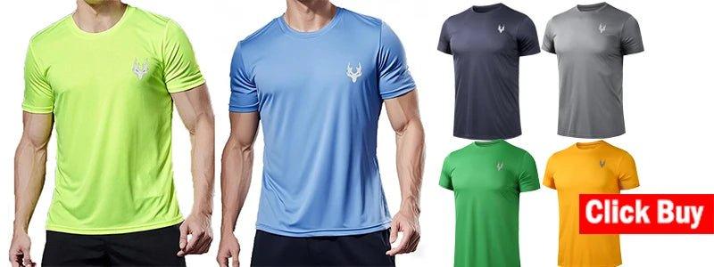 2025 Compression T Shirt Men Summer Sportswear Running T-shirt Elastic Quick Dry Sport Tops Tee Athletic Gym Workout Shirts Men