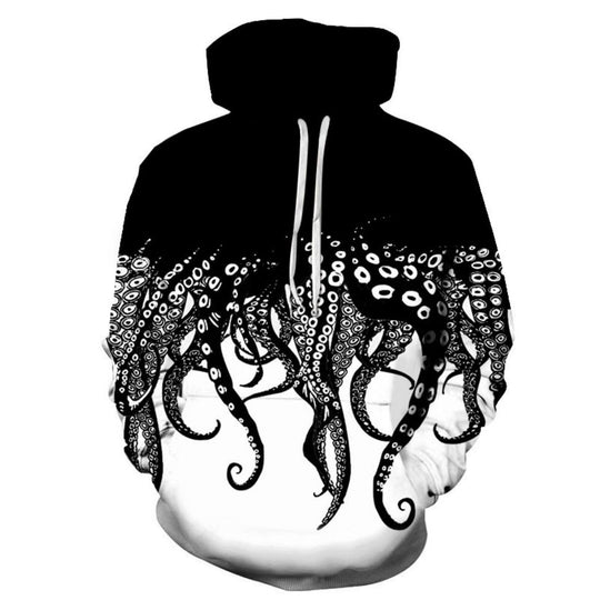 2025 new graffiti painting 3D digital printing hoodie, trendy men's sweater