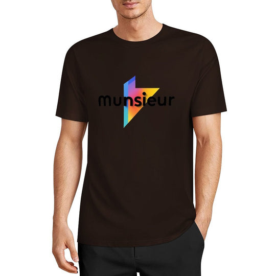 Cool Munsieur graphic Tee Cotton Men's breathable