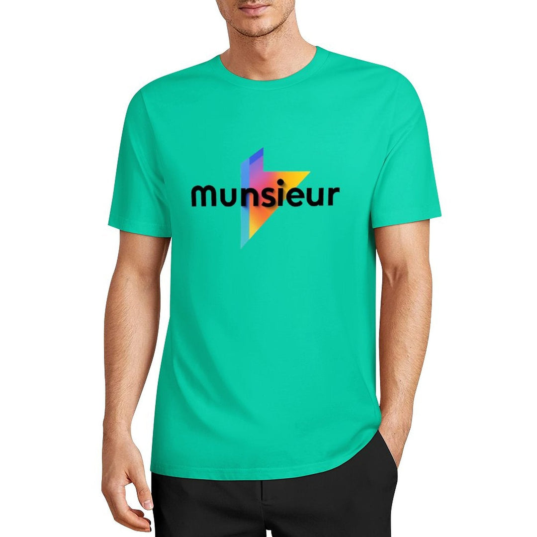 Cool Munsieur graphic Tee Cotton Men's breathable