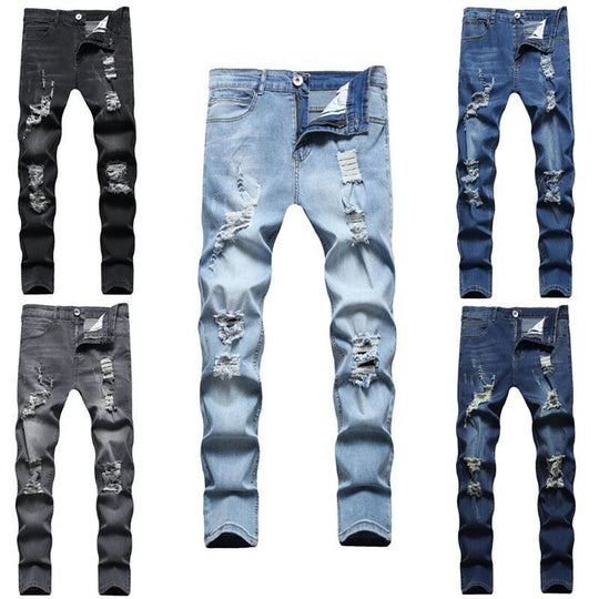 **SALE** Men's Ripped Slim-fit Fashion Pants