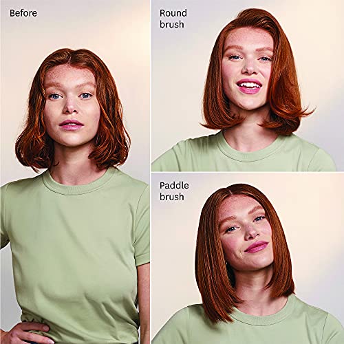 "T3 AireBrush Duo Interchangeable Hot Air Blow Dry Brush with Two Attachments � Includes 15 Heat and Speed Combinations, T3 IonFlow Technology, Volume Booster Switch, Lock-in Cool Shot"