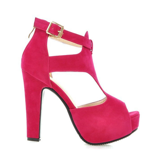 Fish Mouth Heels Roman Women's Stiletto High Heels