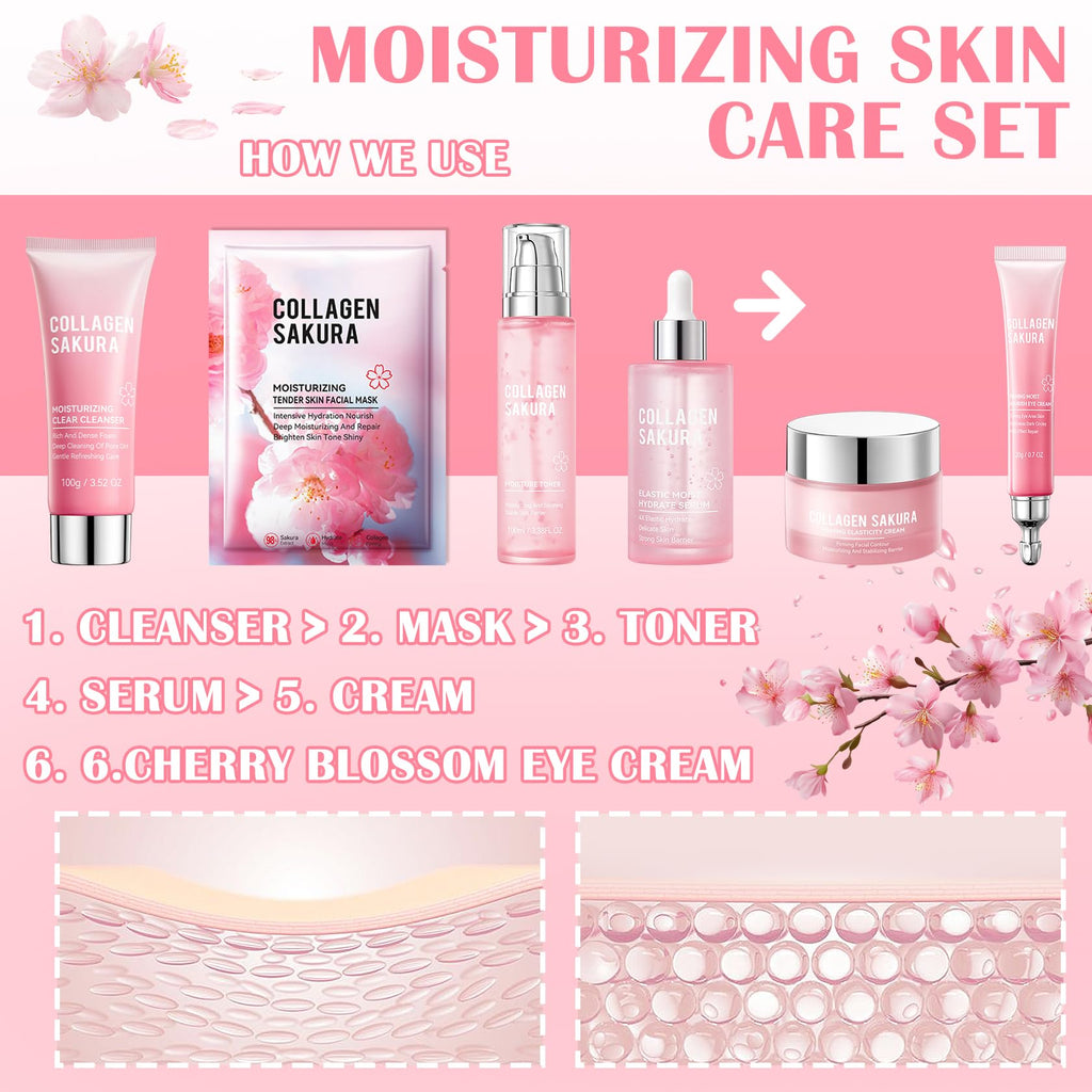 11PCS Turmeric Skincare Set, Skin Care Set with Turmeric Face Wash, Eye Cream, Toner, Facial Cream, Face Serum, Moisturizing Tinted Lip Balm, Under Eye Patches Set with 3 Honey Facial Masks