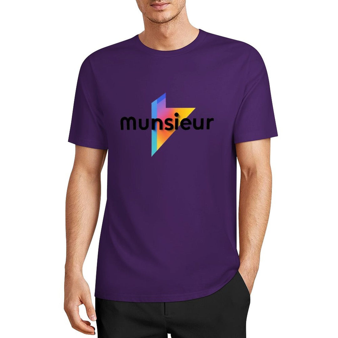 Cool Munsieur graphic Tee Cotton Men's breathable