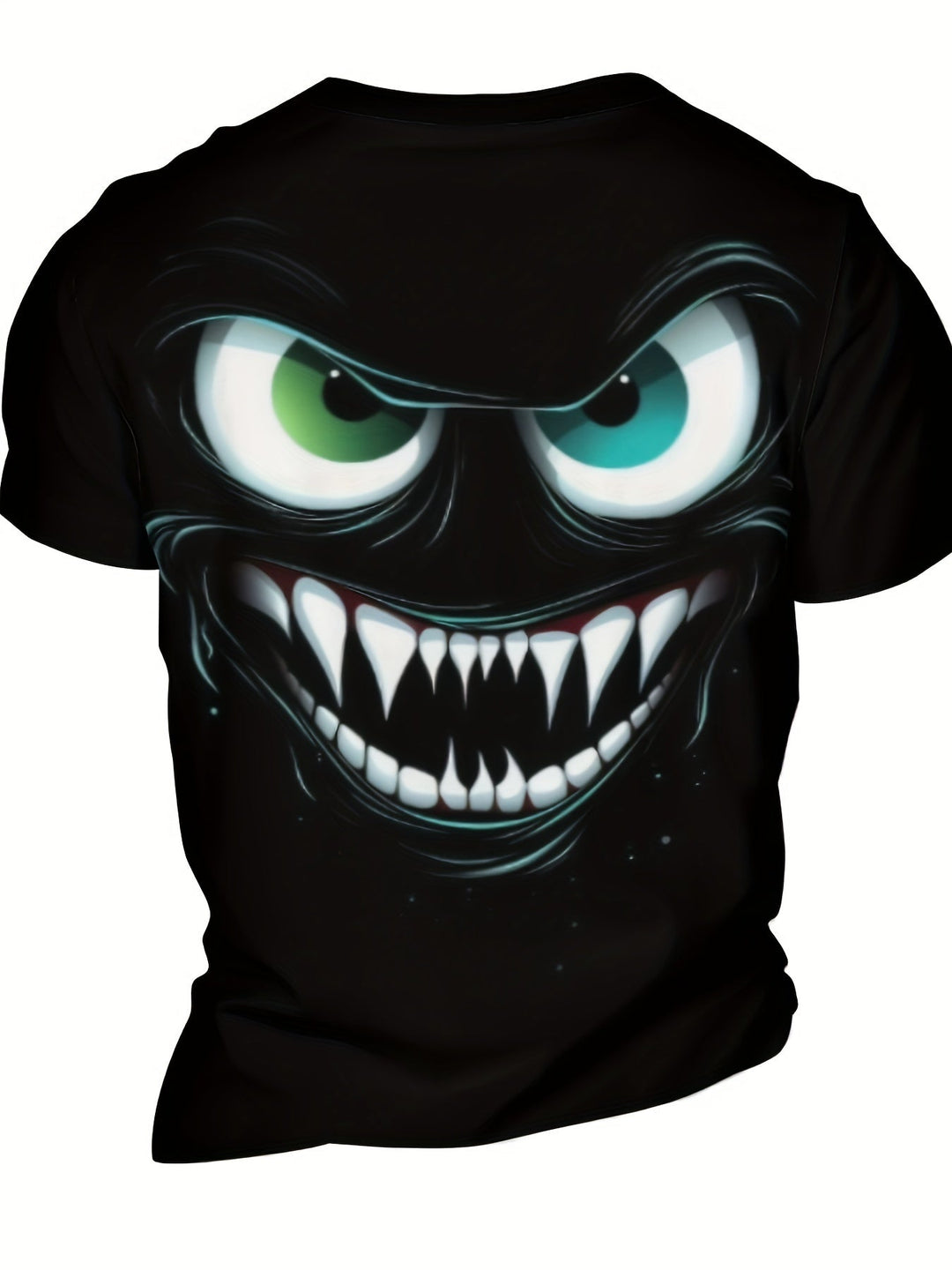 3D Evil Smile T-Shirt for Men – Streetwear Graphic Short Sleeve Tee