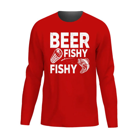 Beer Fishy Fishy Men Long Sleeve Shirt
