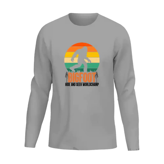 Bigfoot Hide And Seek Men Long Sleeve Shirt