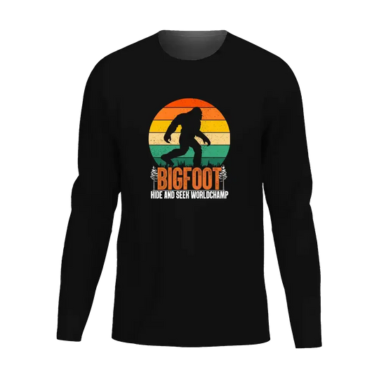 Bigfoot Hide And Seek Men Long Sleeve Shirt