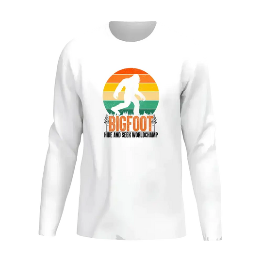 Bigfoot Hide And Seek Men Long Sleeve Shirt