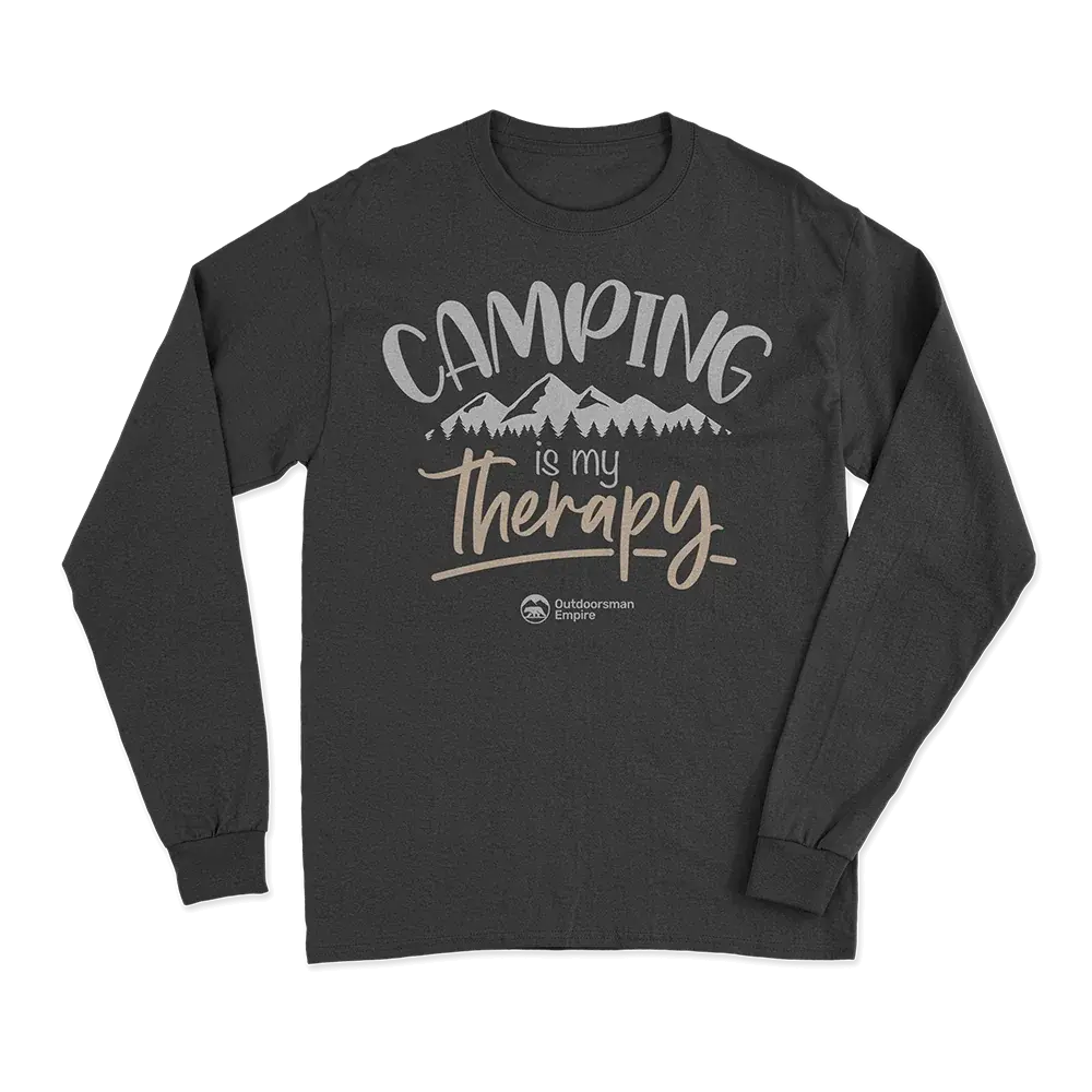 Camping Is My Therapy Men Long Sleeve Shirt