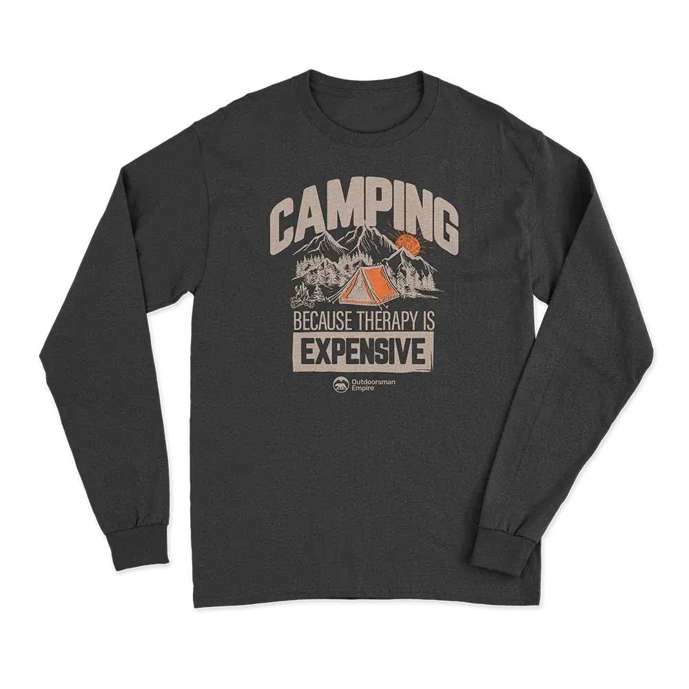 Camping No Expensive Men Long Sleeve Shirt