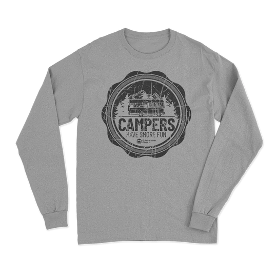 Camping Seal Men Long Sleeve Shirt