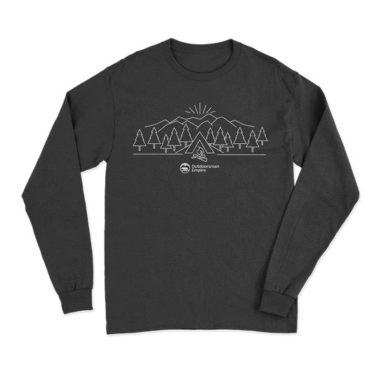 Camping Triangles Men Long Sleeve Shirt