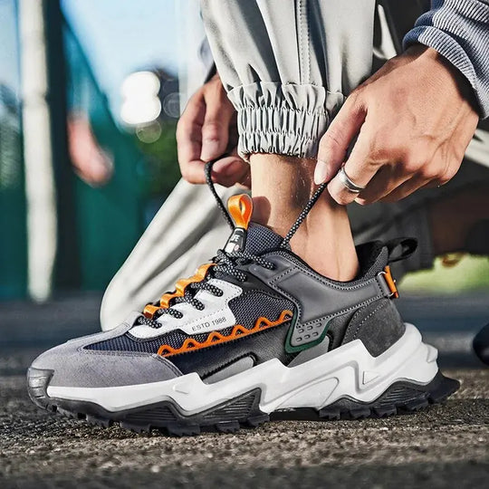 Chic Men's Lace-Up Sneakers