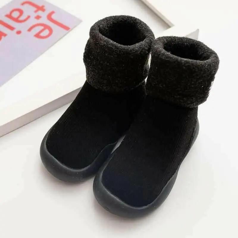 Children's Fall Winter Indoor Non-slip Plus Velvet Thick Toddler Socks
