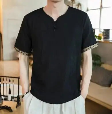 Classic Linen Comfort Tee for Men