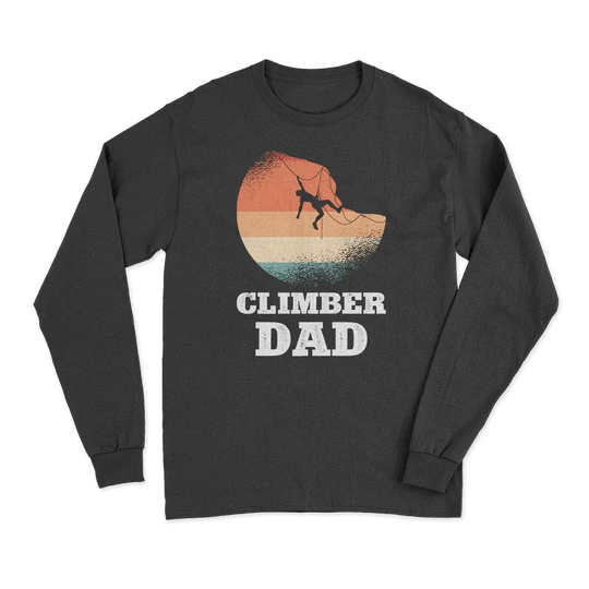 Climber Dad Men Long Sleeve Shirt