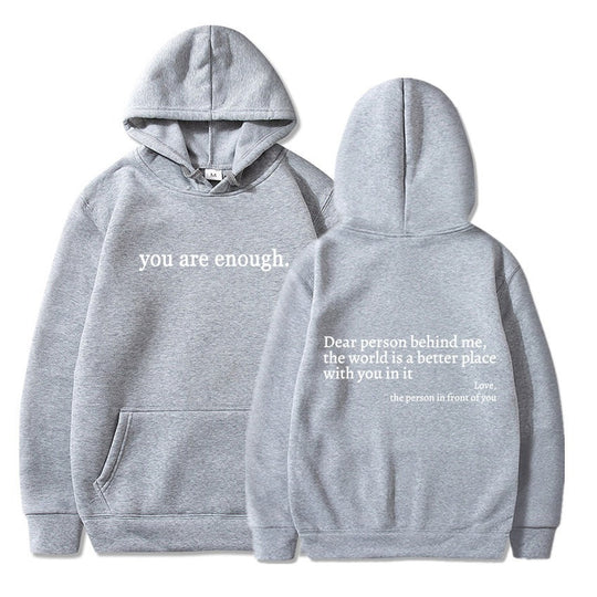 ''Dear Person Behind Me'' Plush Hoodie