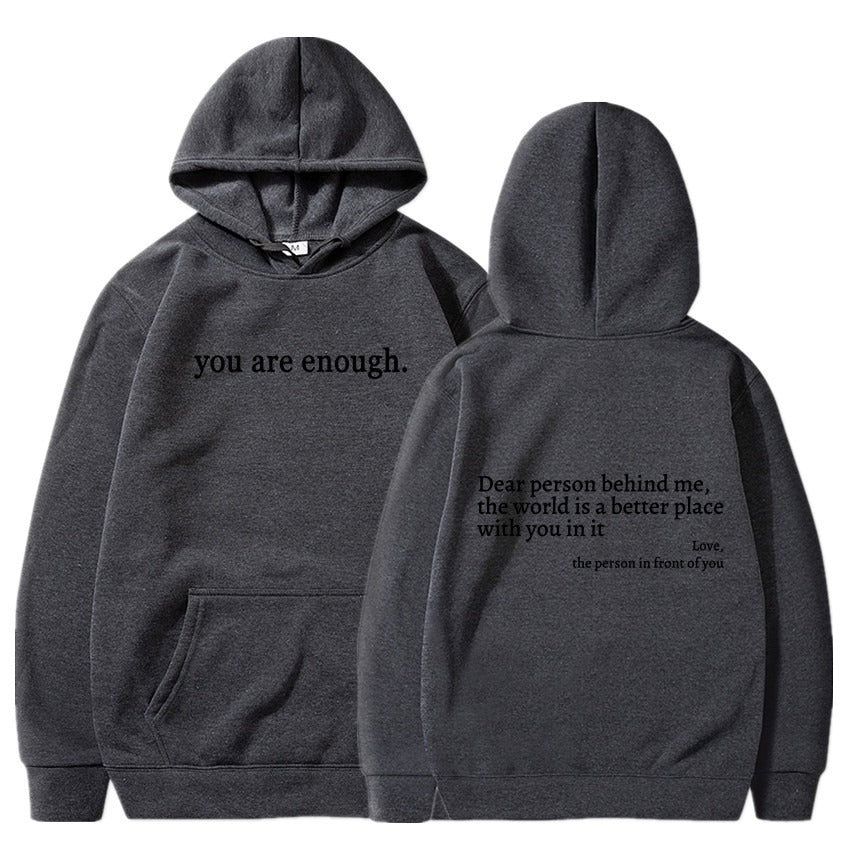 ''Dear Person Behind Me'' Plush Hoodie