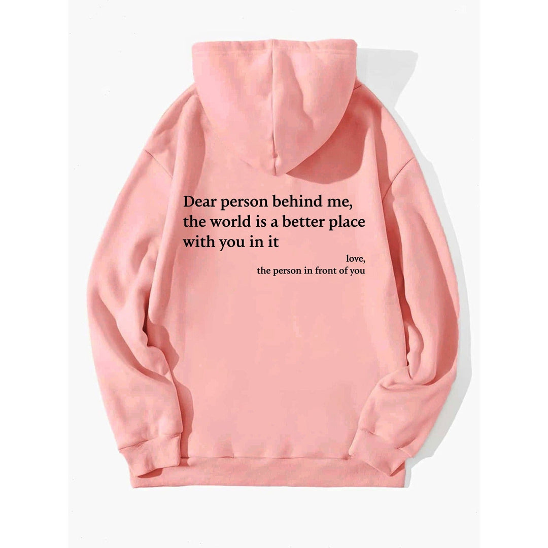 ''Dear Person Behind Me'' Plush Hoodie
