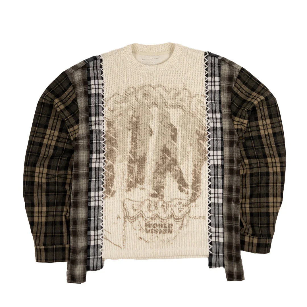 "HARVEST PATCHWORK" KNITTED FLANNEL