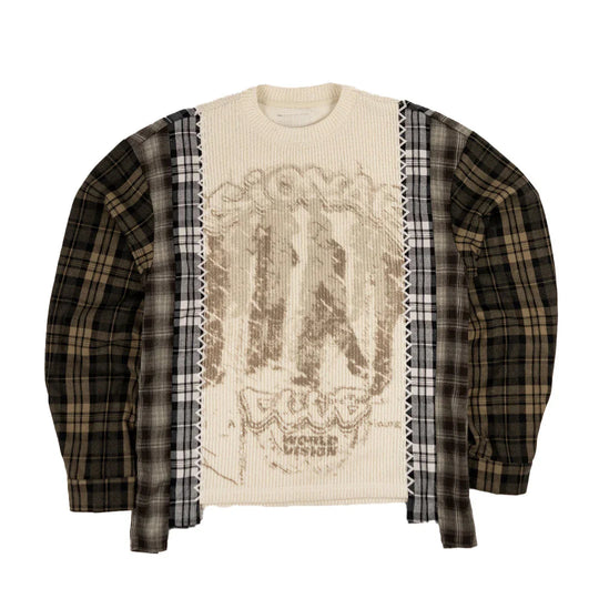 "HARVEST PATCHWORK" KNITTED FLANNEL