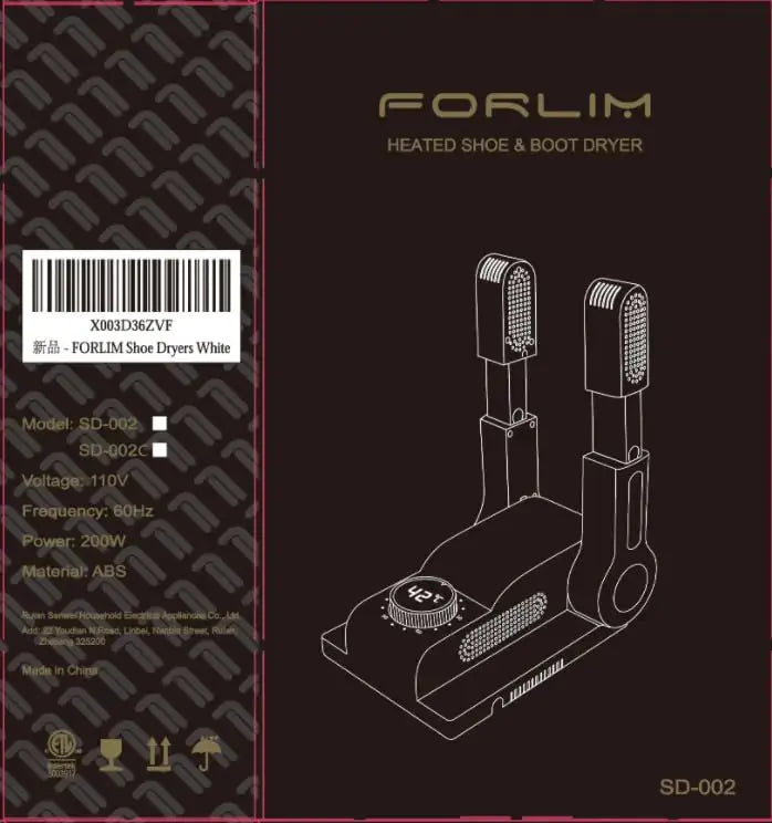 FORLIM Boot Dryer for Work Boots - Shoe Dryer with Heat Blower | Glove Dryer & Boot Warmer