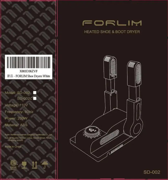 FORLIM Boot Dryer for Work Boots - Shoe Dryer with Heat Blower | Glove Dryer & Boot Warmer