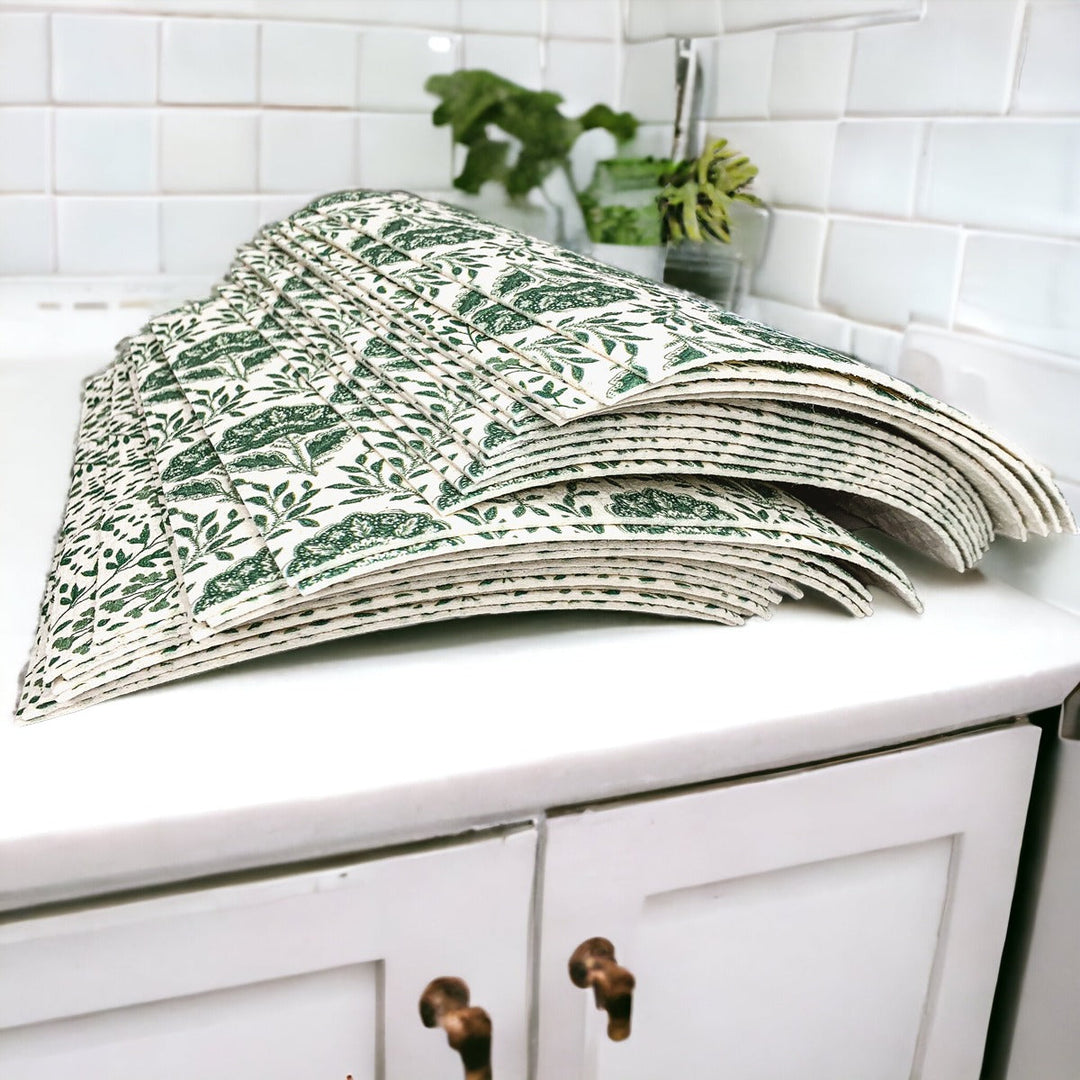 Garden Multipurpose Eco Cloths Reusable Biodegradable Kitchen Cloths Set Of 3