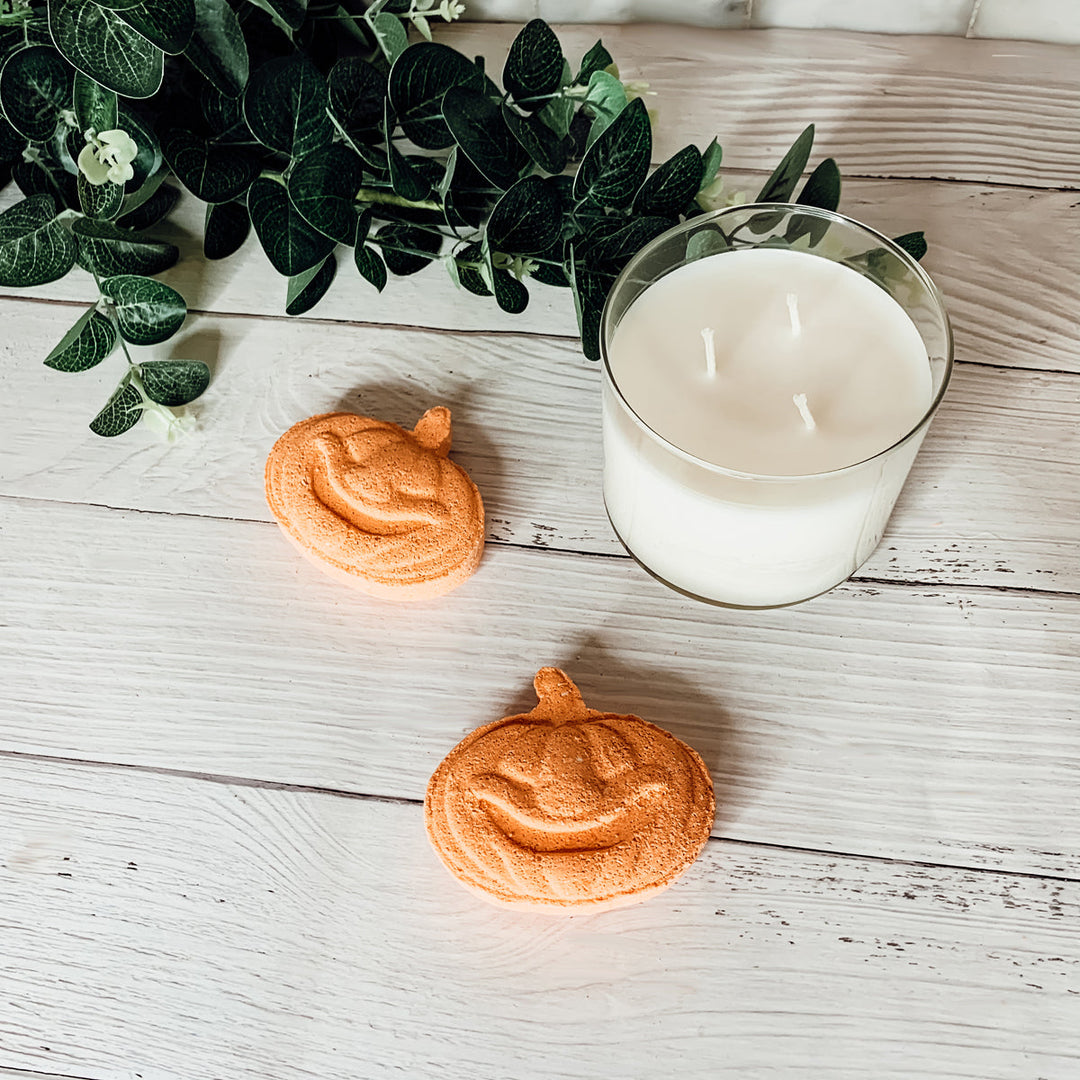 Pumpkin Spice Bath Bomb 3.5oz Fall Scented Bath Fizzy Gift For Women