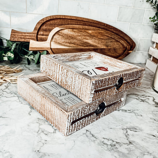 Cup Of Cheer Double Sided Coffee Bar Sign Holiday Winter Coffee Decor Red Mug Snowflake