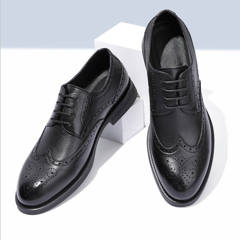 Fashion New Brogue Leather Shoes Men's