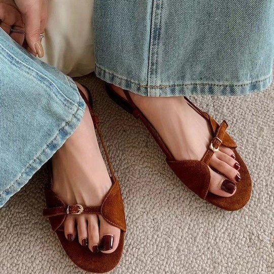 Casual Solid Color Round Toe Women's Sandals