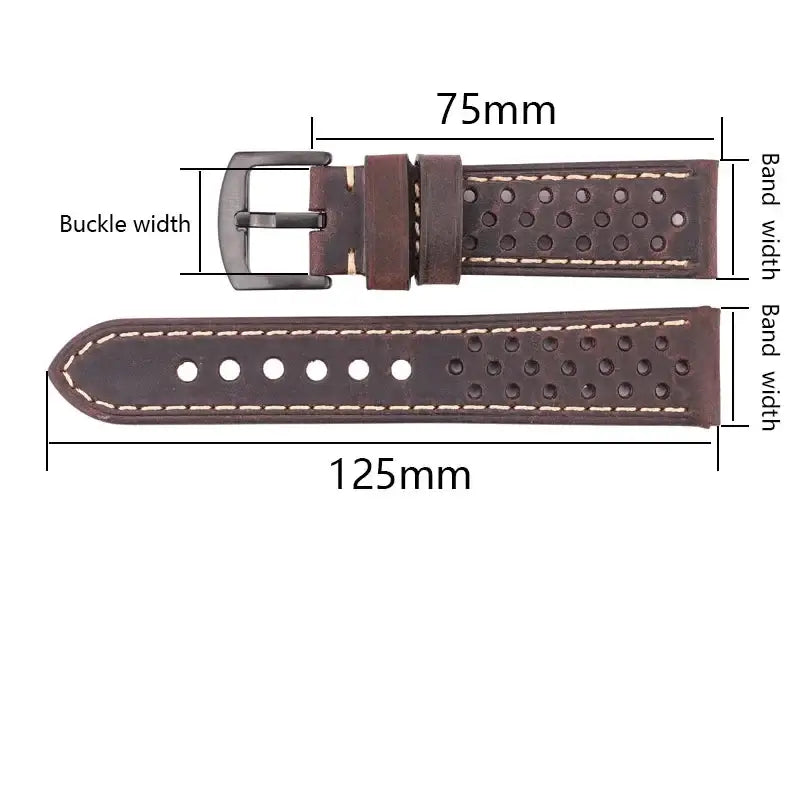 Ticwatch Breathable Leather Band - Stylish and Comfortable