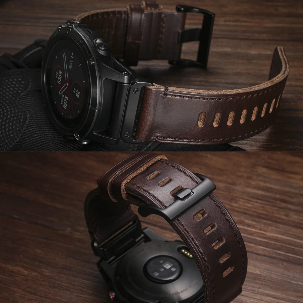 Garmin Soft Leather Band - Premium Strap