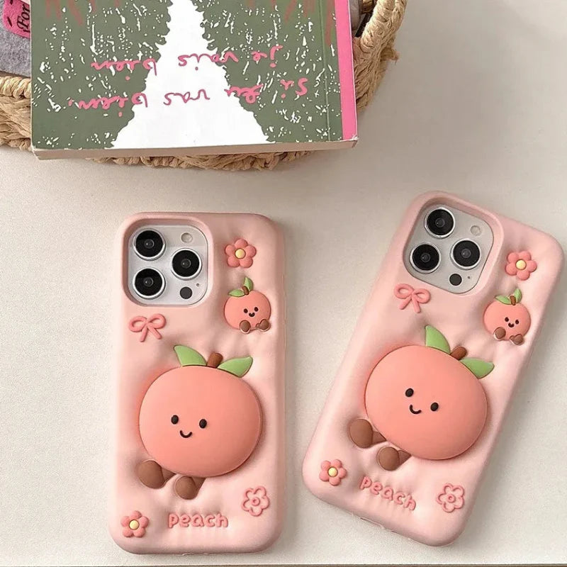 Kawaii Peach iPhone Case
