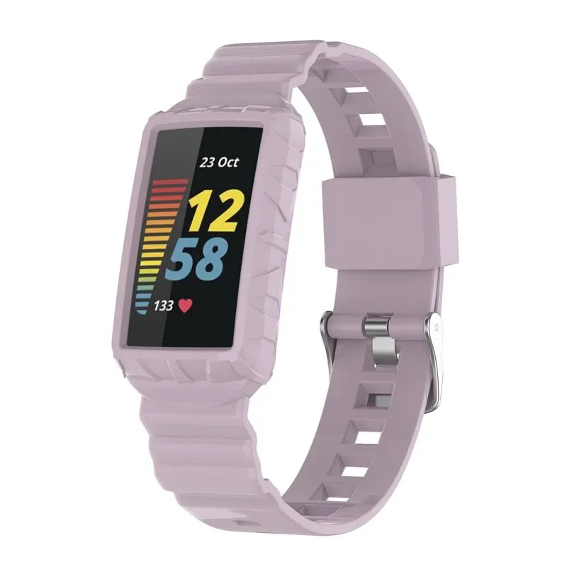 Fitbit Charge 5 6 Silicone Strap - Comfortable, Flexible