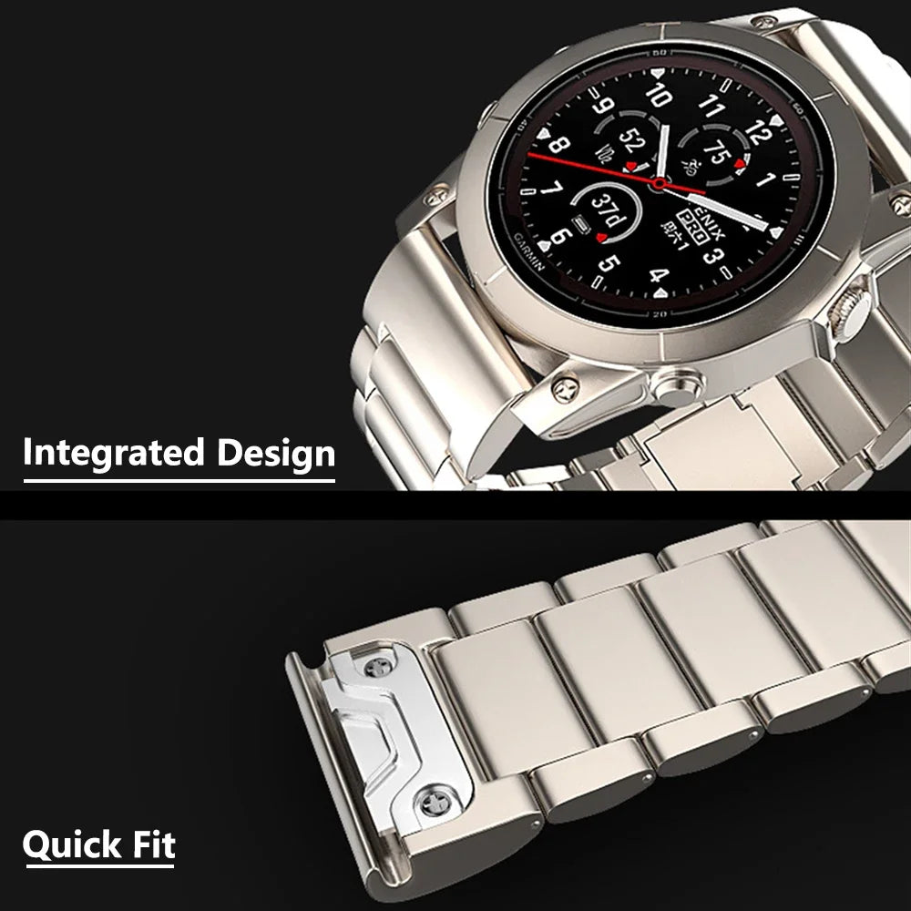 Garmin Titanium Strap - Magnetic, Durable, Stylish Design