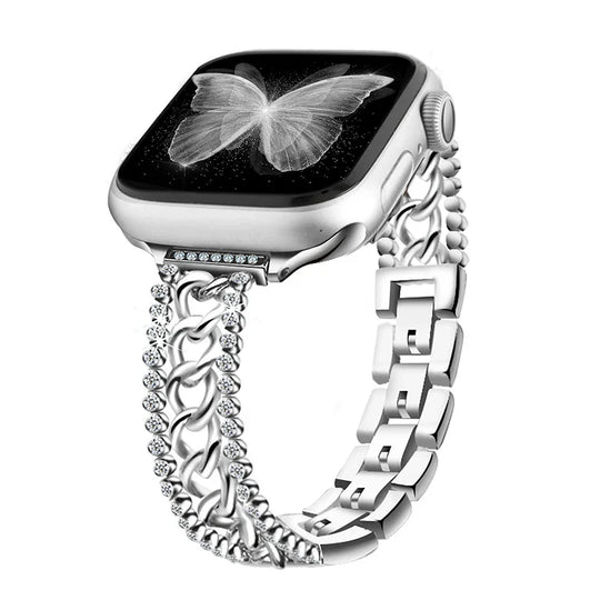 Apple Watch Chain Diamond Band - Rhinestone Loop Strap