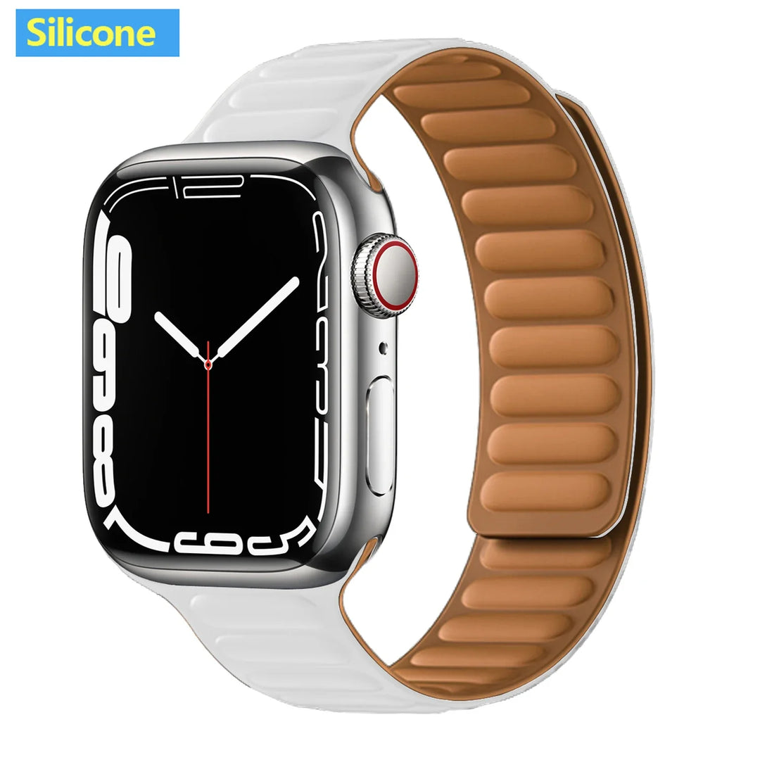 Apple Watch Leather Band - Premium Magnetic Loop Strap
