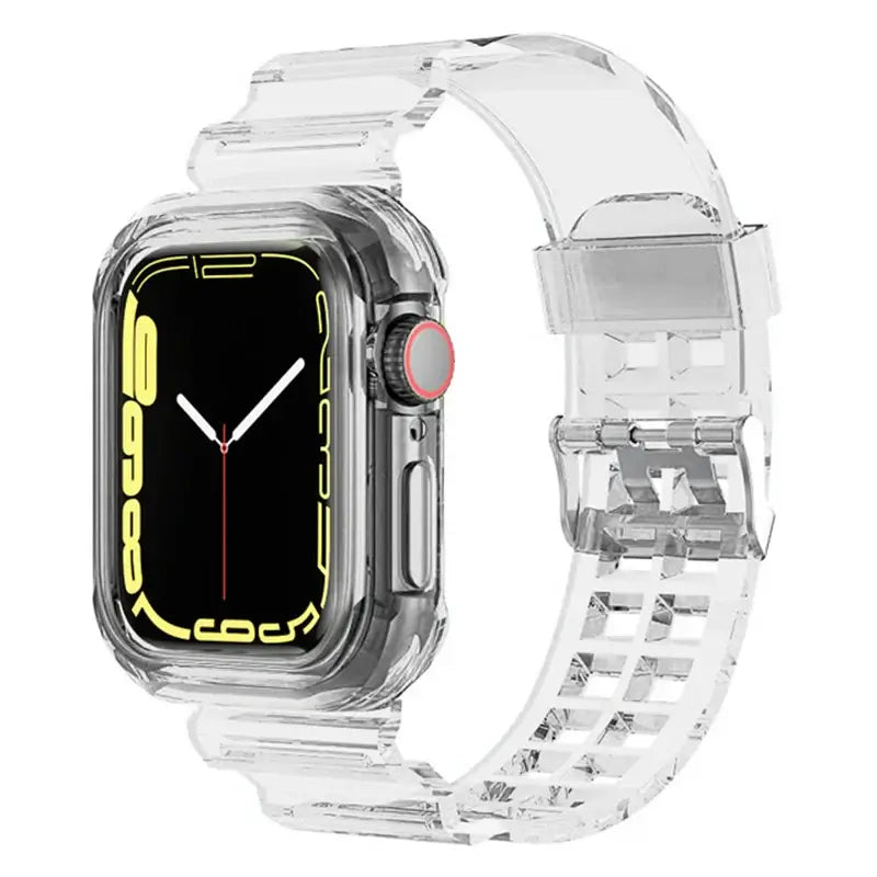 Apple Watch Clear Silicone Band - Durable Comfortable Strap