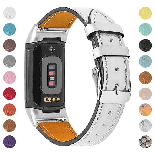 Fitbit Charge 5 6 Leather Strap - Stylish and Comfortable