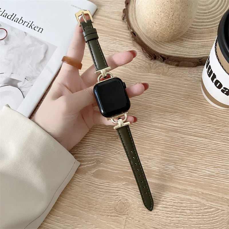 Apple Watch Genuine Leather Strap - Classic Durable Design
